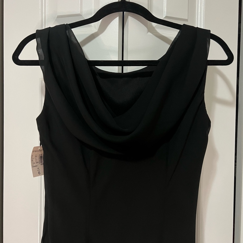 Vintage Dressbarn Black Floral Beaded Dress - NWT  (Size 6) - Picture 9 of 11